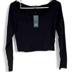 Wild Fable Classic Black Long Sleeve Tee